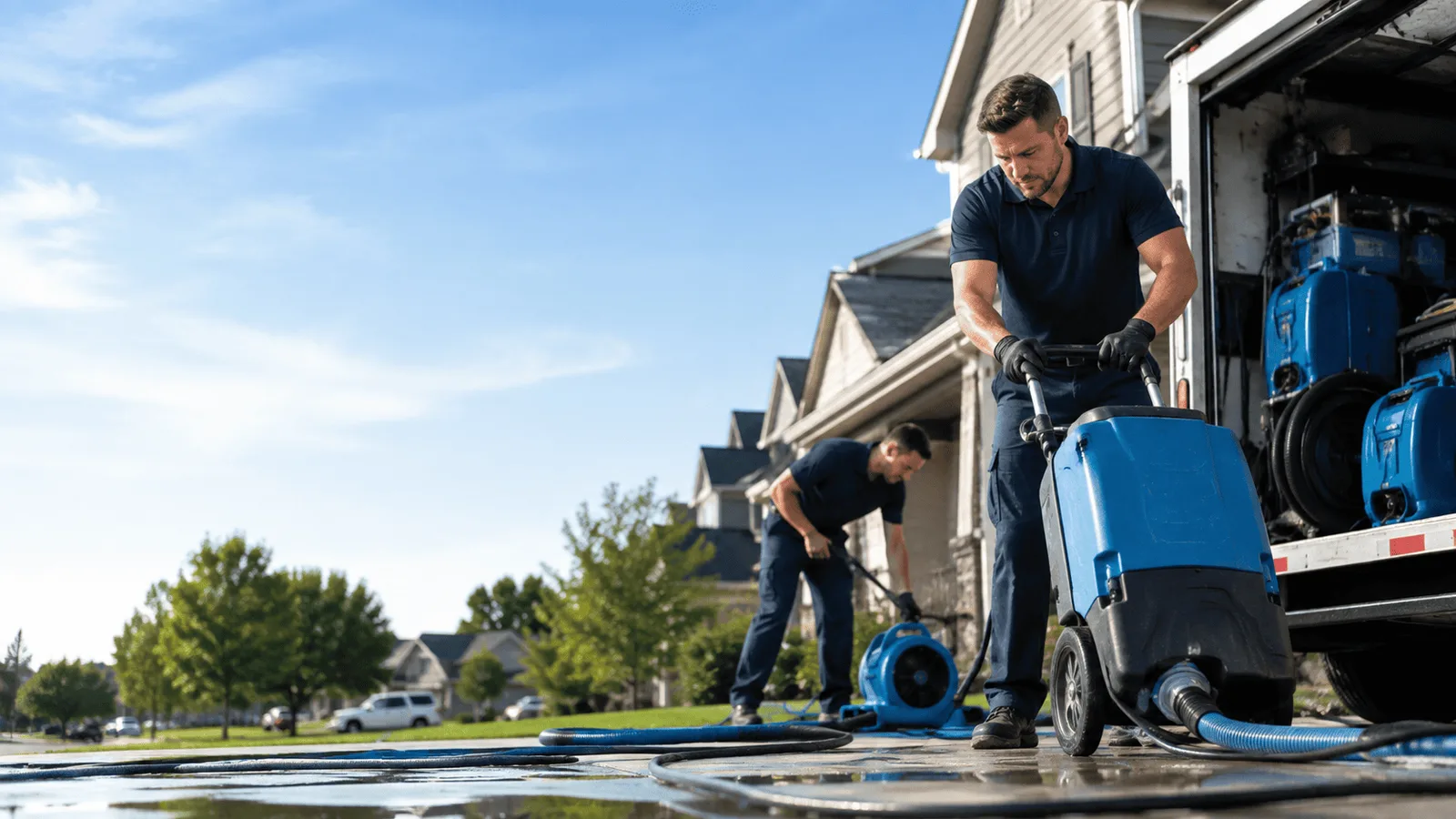 Dehumidification being performed in Guadalupita, NM